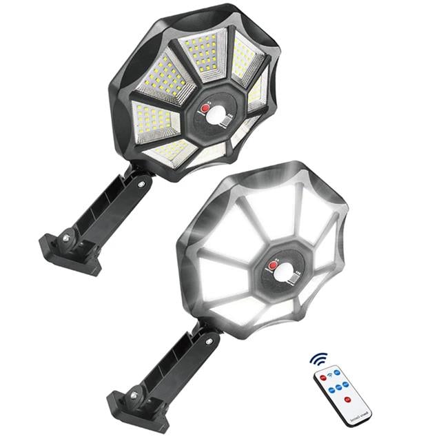 Powermaster ZB-168A Kumandalı Sensörlü Beyaz Solar Aydınlatma