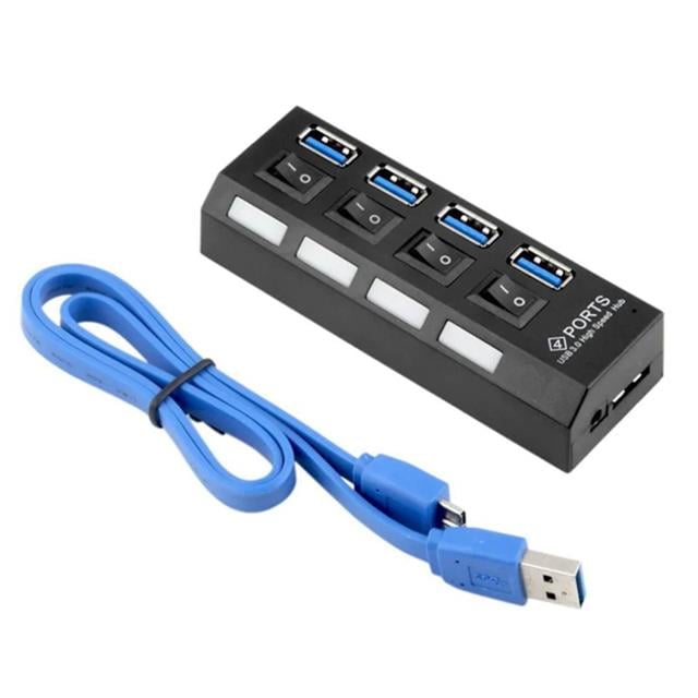 Powermaster PM-11365 4 Port USB 3.0 Anahtarlı Hub Çoklayıcı