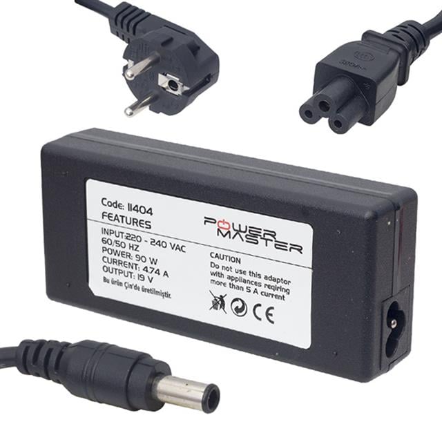 Powermaster PM-11404 19 Volt - 4.74 Amper 5.5*3.0  Mm Uçlu Adaptör (Samsung Notebook)
