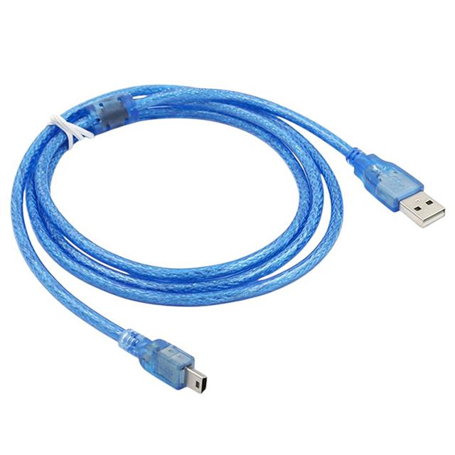 Powermaster PM-11937 Usb 5 Pin Geniş 1.5 Metre Mavi Şeffaf V3 Uç Kablo