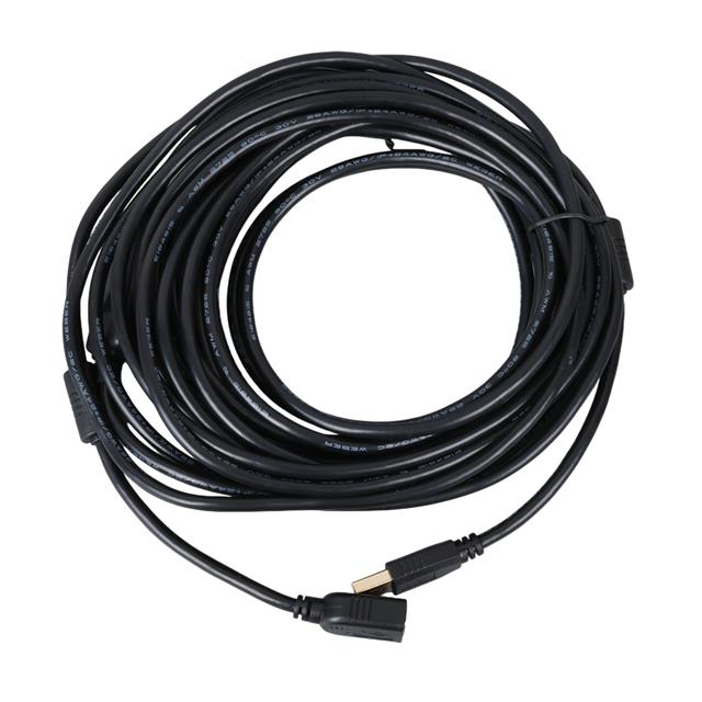 Powermaster PM-11955 10 Metre USB-A 2.0 Dişi Erkek Uzatma Kablosu Siyah