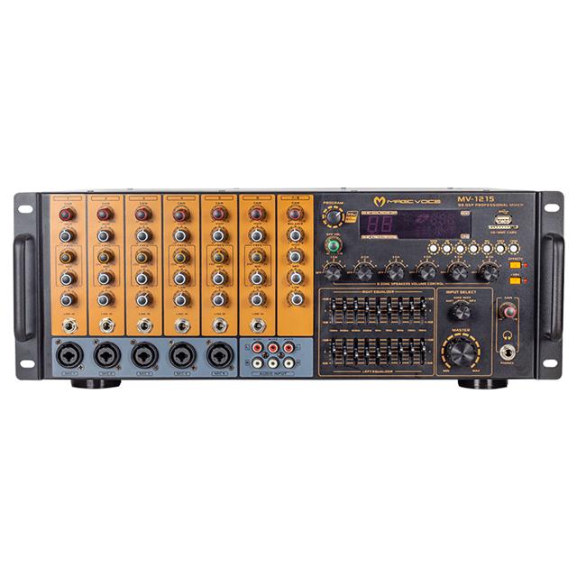 Magicvoice MV-1215 USB-BT-UK Rms 200W - Max.1600W 6 Zon Trafolu Küp Mixer Anfi