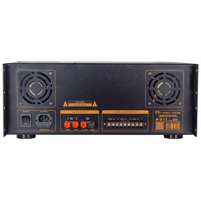 Magicvoice MV-1215 USB-BT-UK Rms 200W - Max.1600W 6 Zon Trafolu Küp Mixer Anfi