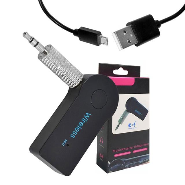 PowerMaster PM-12767 Mikrofonlu Bluetooth Ses Alıcı Araç ve Hoparlör İçin Aux Girişli Kablosuz Dönüştürücü Kiti