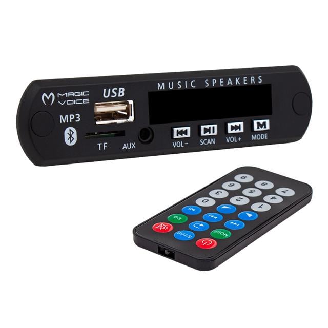 PowerMaster M515 Oto Teyp Dijital Player Board USB/AUX/SD/FM/Bluetooth Kumandalı Mikrofonsuz Oto Teyp Çevirici (12V-500MA)