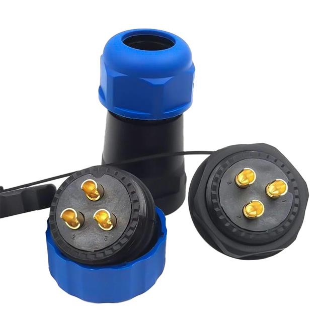 SD28 Su Geçirmez 3 Pin  Erkek-Dişi Yuvarlak 28 Mm Konnektör