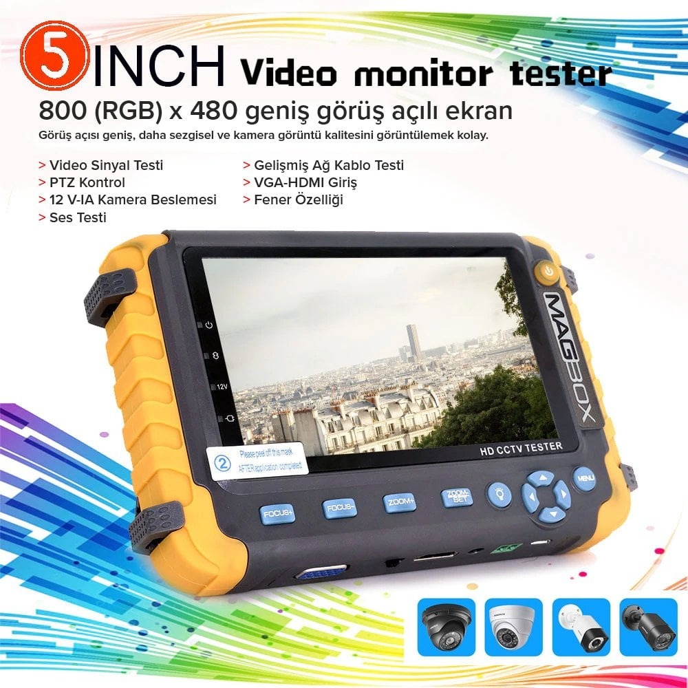 5%20İnç%20Ekranlı%20AHD-Analog-TVI%20Cctv%20Kamera%20Test%20Cihazı