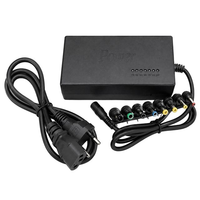 Powermaster PM-13512 12V-24V Ayarlanabilir Voltajlı LED Göstergeli Evrensel Notebook ve Cihaz Adaptörü