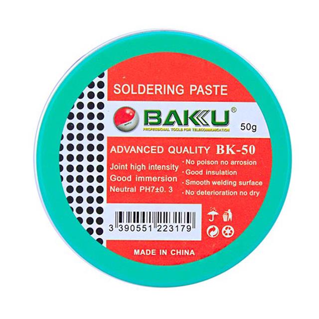 Baku BK-50 50 Gram Lehim Pastası - Yüksek Kaliteli Lehimleme, İleri Seviye Soldering Paste