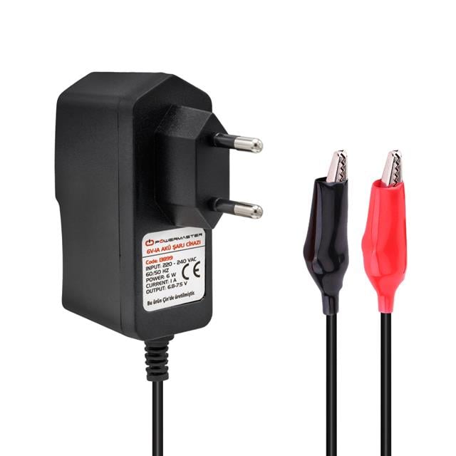 Powermaster 60100 6V-1A Akü Şarj Adaptörü