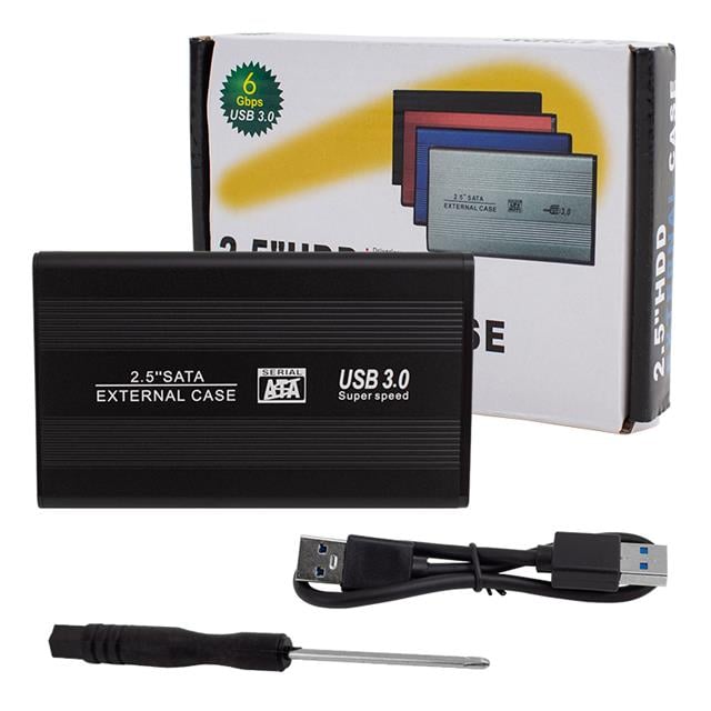Powermaster PM-13948 Siyah 2.5’’ USB 3.0 Sata HDD Destekli Taşınabilir Harddisk Kutusu