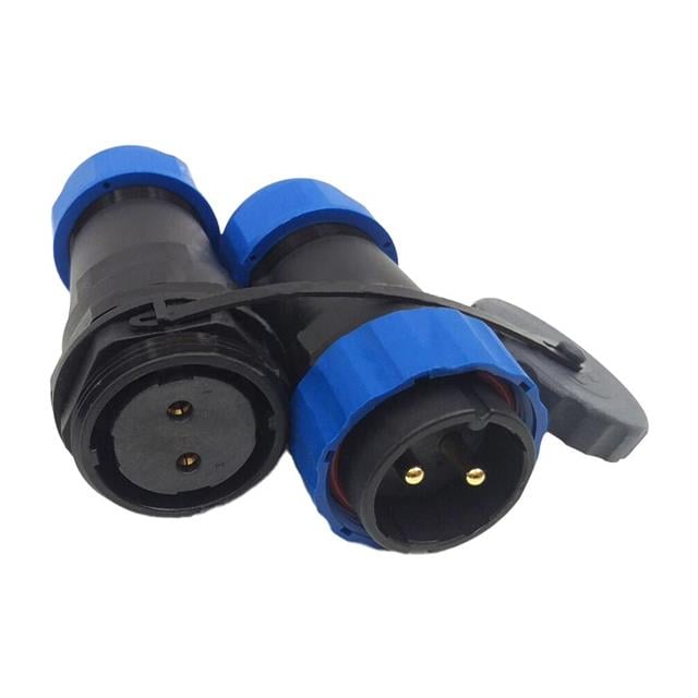 SD28 Su Geçirmez 2 Pin 28 Mm Düz Kablo Konnektör