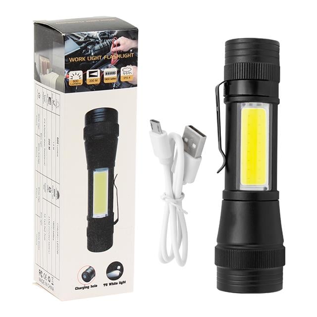 Powermaster PM-14622 Metal 4 Işık Modlu Su Geçirmez 3400 Lümen Power Ledli Şarjlı El Feneri