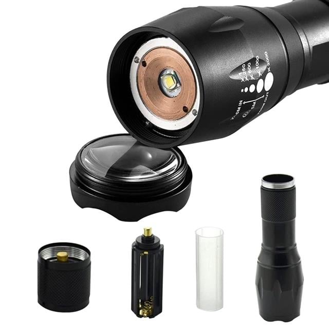 Powermaster PM-14623 Şarjlı Zoomlu HXP50 Power LED Metal El Feneri 4 Modlu