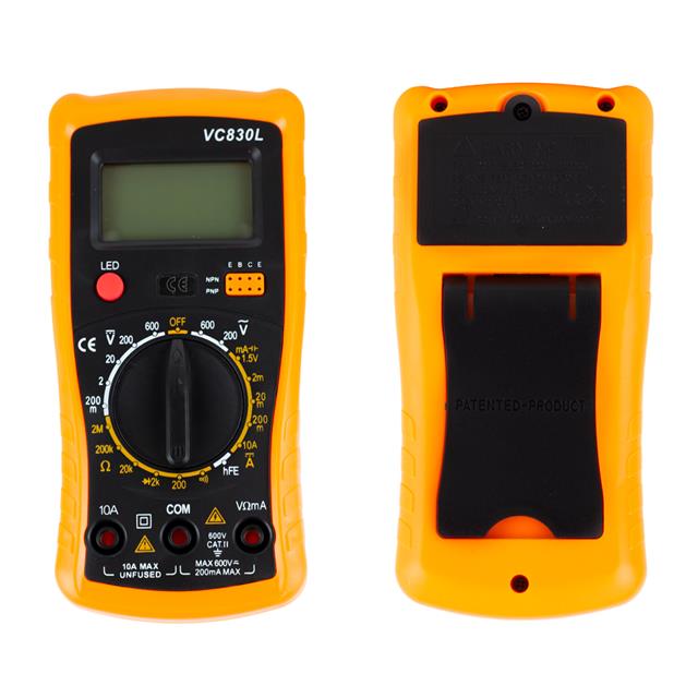Powermaster VC-830L Voltaj Kapasitans Ölçer AC/DC Dijital Multimetre Ölçü Aleti