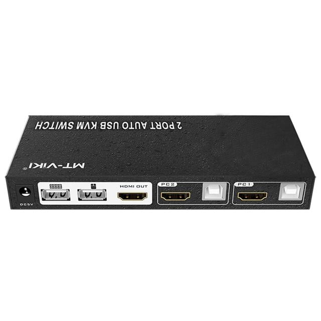 Powermaster PM-14742 2 Port HDMI KVM Switch Ultra HD 4K Kasa Çoklu Bilgisayar Kontrol Cihazı