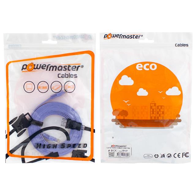 Powermaster Cat6 Yassı Kablo 3 Metre