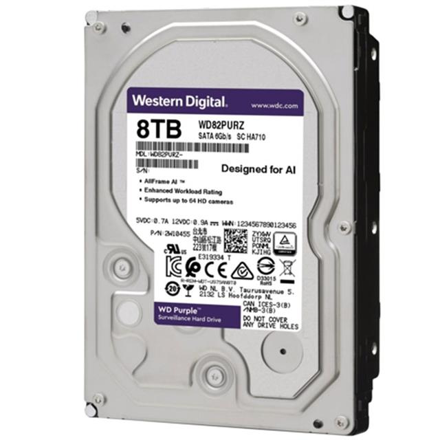 Western Digital Purple 8 TB Sata 6GB/S 7/24 Güvenlik Harddisk WD82PURZ