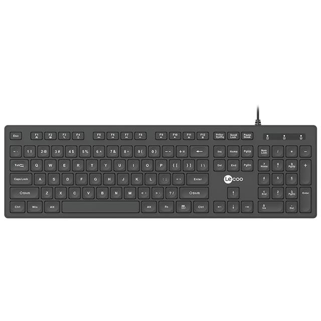 Lenovo Lecoo KB102 USB Kablolu Q Klavye Siyah