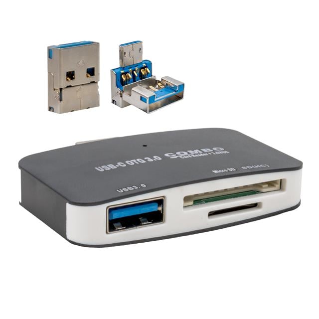 Powermaster 3in1 USB TYPE-C Otg Combo Usb 3.0 Hub+Kart Okuyucu