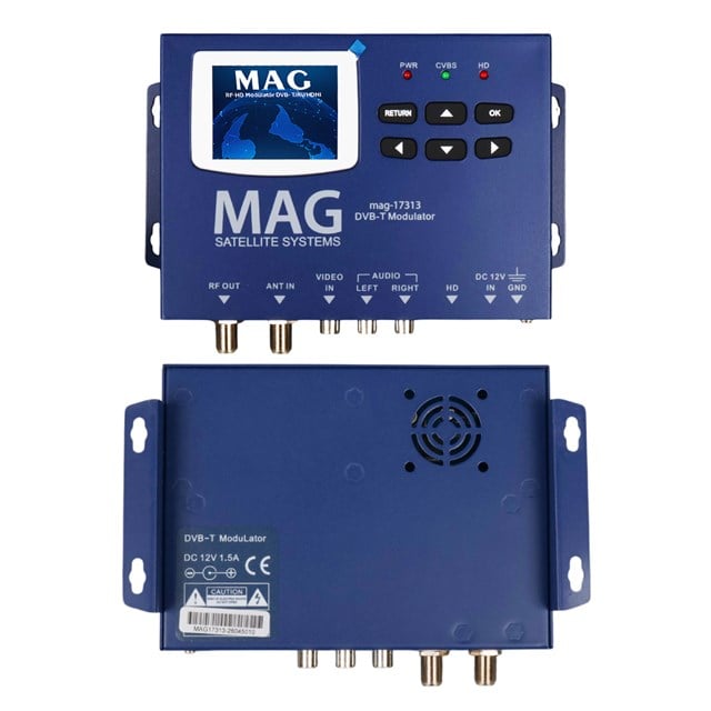 Mag MG-17313 Lcd Ekranlı Hd-Rf Converter Full Hd Dvb-T Encoder Modülatör (Dvb-T/Av/HDMI)