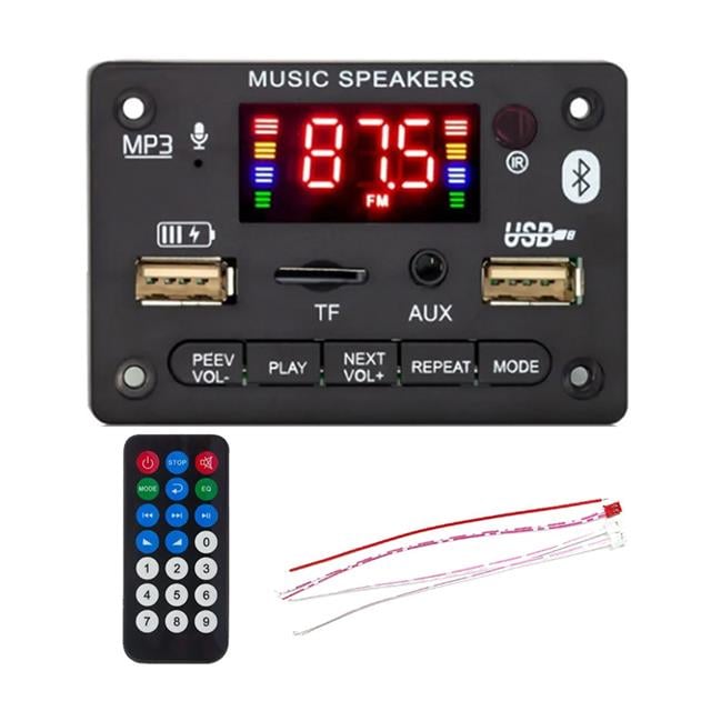 Magicvoice MV-17751 Bluetooth/USB/TF/AUX MP3 Dekoder Modül 5W+5W Stereo Amfili Dijital Ekranlı