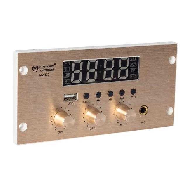 Magicvoice MV-170 USB-BT-Mic. Girişli 4x25W Müzik Kontrol Cihazı