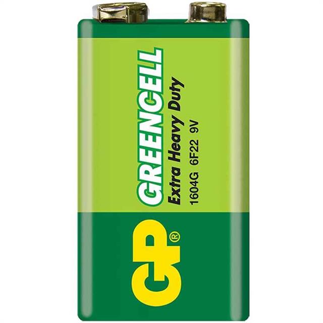 GP 1604GLF Greencell 9 Volt Pil (Tekli)