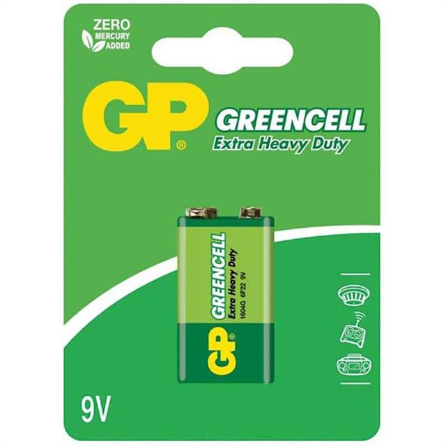 GP 1604GLF Greencell 9 Volt Pil (Tekli)
