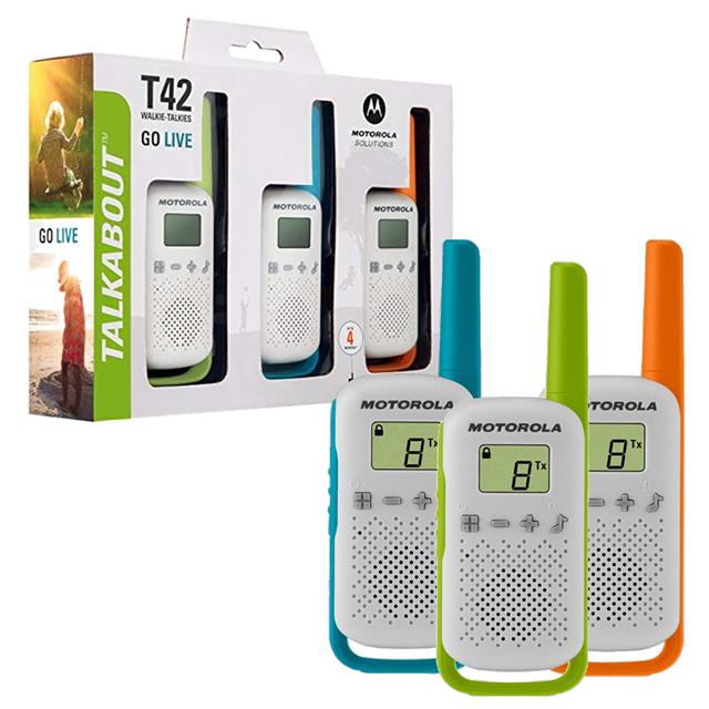 Motorola TLKR-T42 4 Km Kırmızı Pmr El Telsizi (2’li Paket)