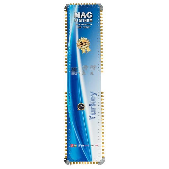 MAG Platinum MP 10/80 Multiswitch - 10 Giriş 80 Çıkışlı Merkezi Uydu Santrali Hybrid 4K ve 3D Destekli