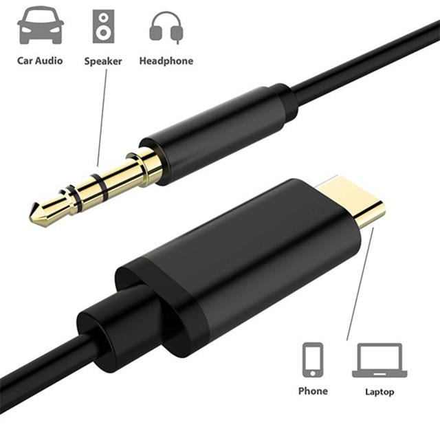 PowerMaster JH-007 Type-C to 3.5mm Aux Ses Kablosu Telefon ve Laptop Uyumlu