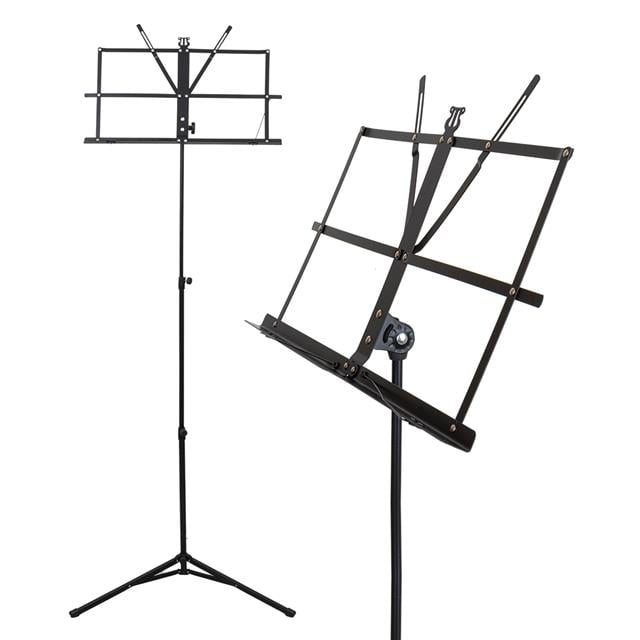 Magicvoice MV-19497 Orkestra Tipi Nota Sehpası Metal Katlanır Perfore Tabla Sayfa Tutuculu (50-150CM)