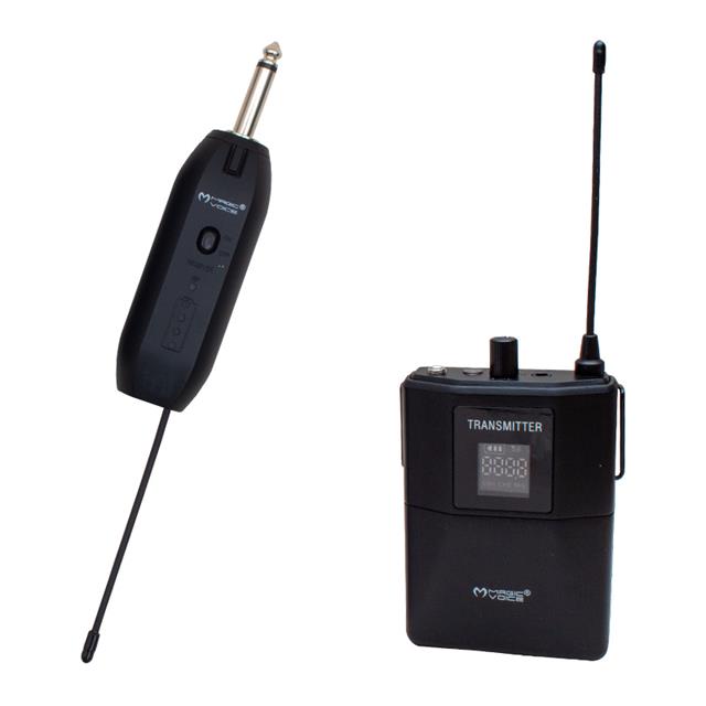 Magicvoice Mv-19599 UHF Kablosuz Enstrüman Uyumlu Jack Girişli İkili Mikrofon Set