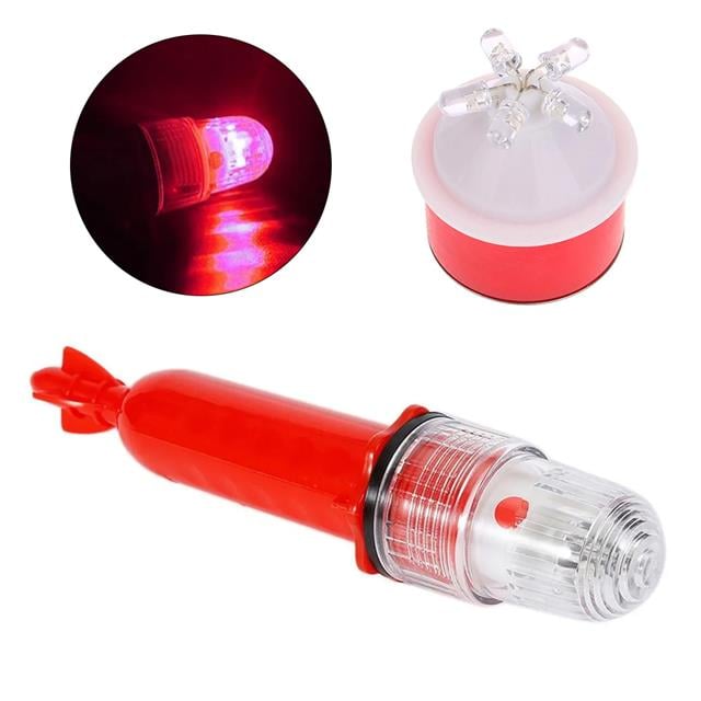 PowerMaster PM-19633 Mavi LED Su Geçirmez Balık Ağı Sinyal Lambası Pilli Çalışır Işıklı Şamandıra