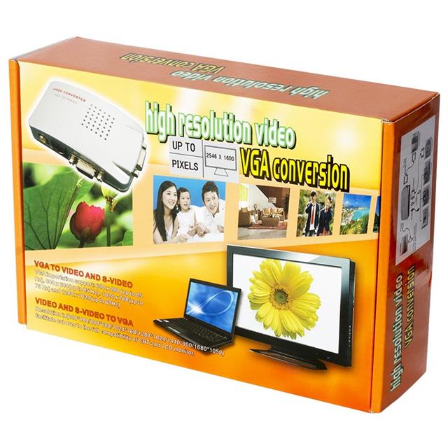 Powermaster PM-983 VGA’dan BNC S-Video VGA’ya Görüntü Dönüştürücü 1080P Destekli