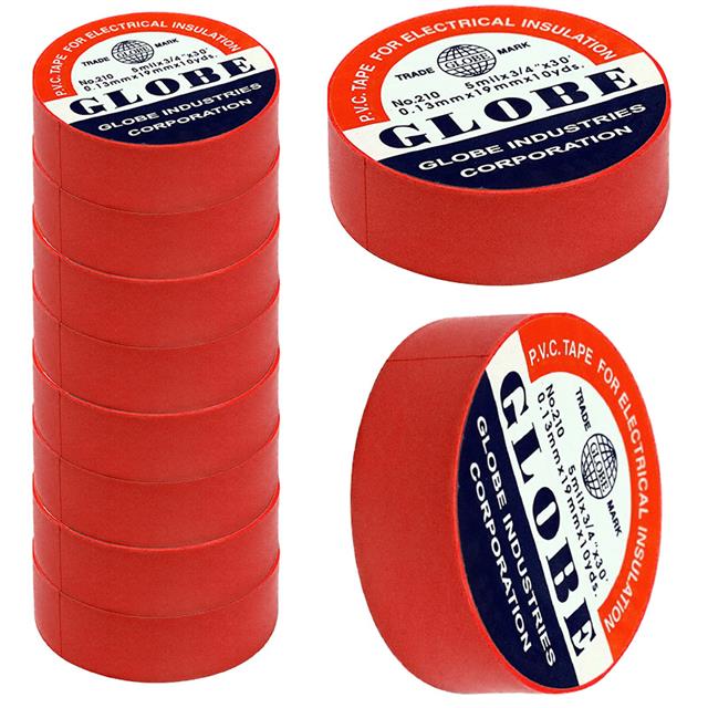 Globe 0.13Mmx19Mm İzole Bant 10’lu Kırmızı