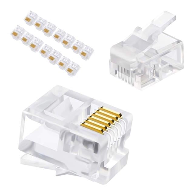 Powermaster Telefon Soketi 6P/6C (100’lü Paket)
