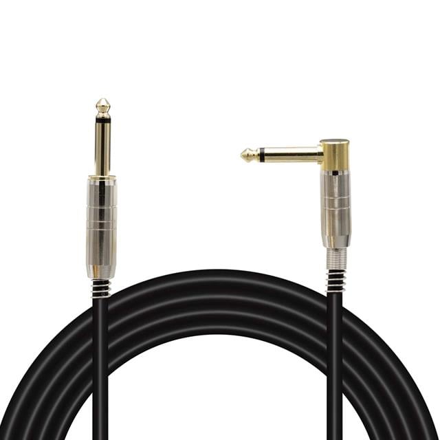 MagicVoice LD377 1.5 Metre 6.35mm Mono Erkek Jak (TS) L Tipi Ses Kablosu Metal Jack
