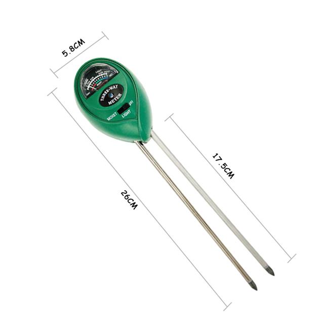 Noyafa TR-01 Analog Toprak Analiz Test Cihazı PH-SU NEM-IŞIK Metre Ölçer