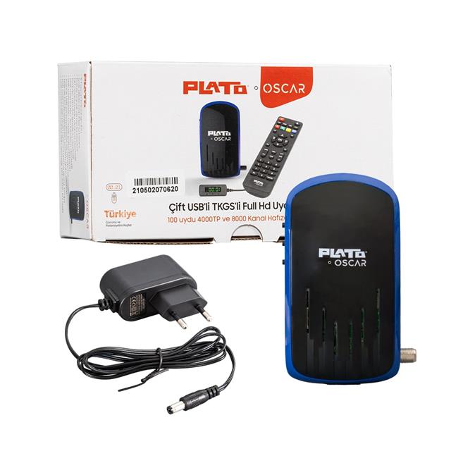 Plato Oscar Çift Usb’li Tkgs’li Full HD Uydu Alıcısı