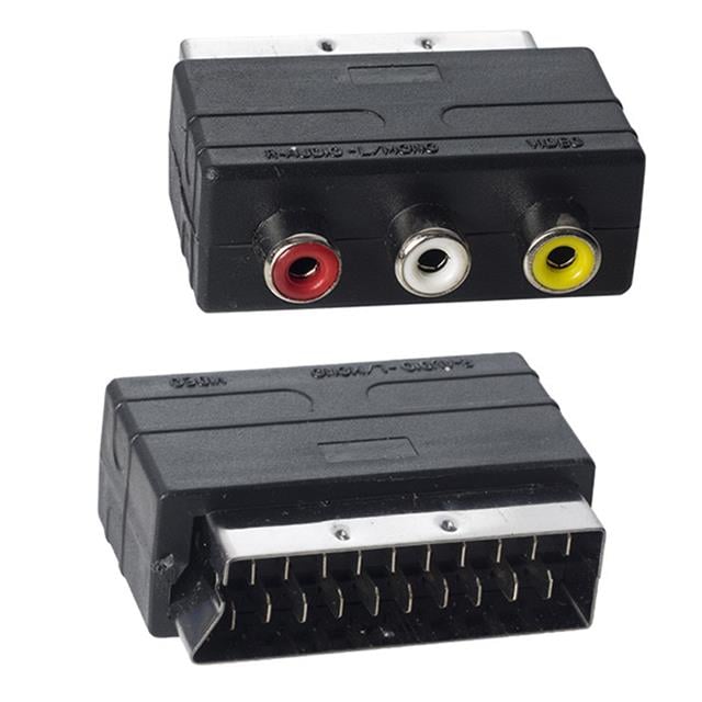 Powermaster PM-2067 Scart Erkek-Rca Dişi Ara Mini Adaptör