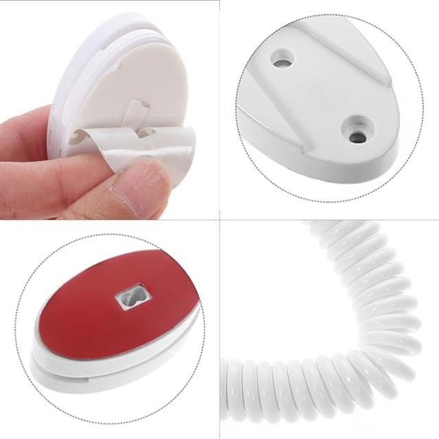Sunup Yapışkanlı Spiral Kordonu Kumanda Telefon Tutucu (Oteller İçin)