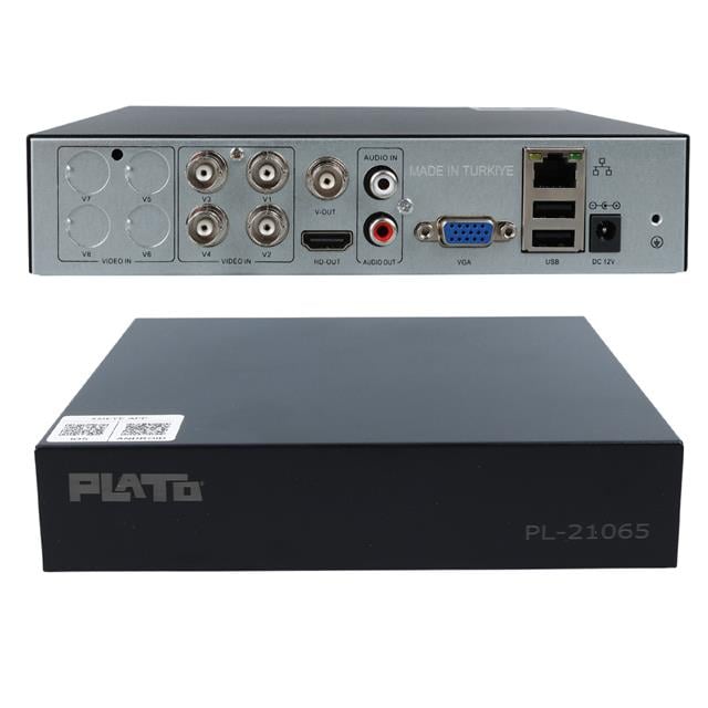 Plato PL-21065 6 in 1 4 Kanal 1080N DVR Kayıt Cihazı (5 MP Destekli) (H265)