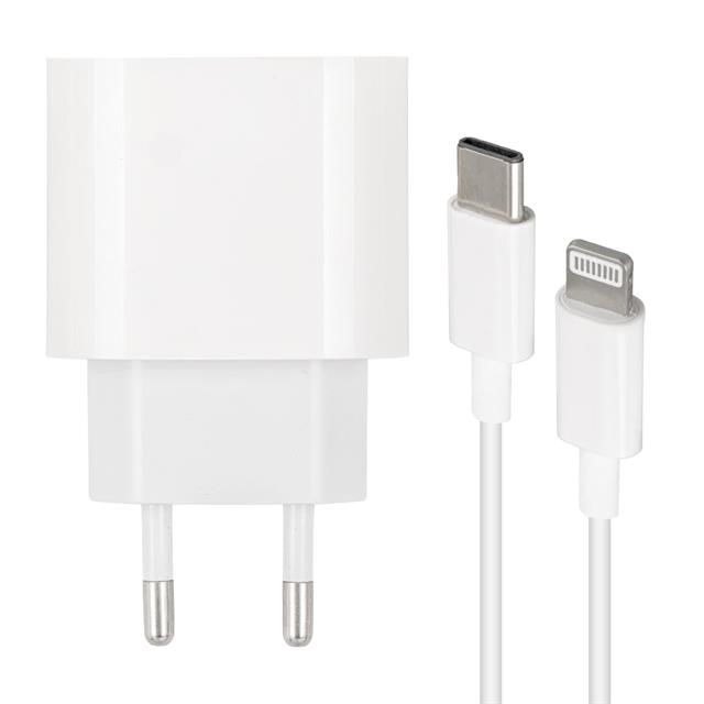 Weko WK-21443 PD-C 20 Watt Telefon Şarj Adaptörü + Type-C To Lightning Kablo