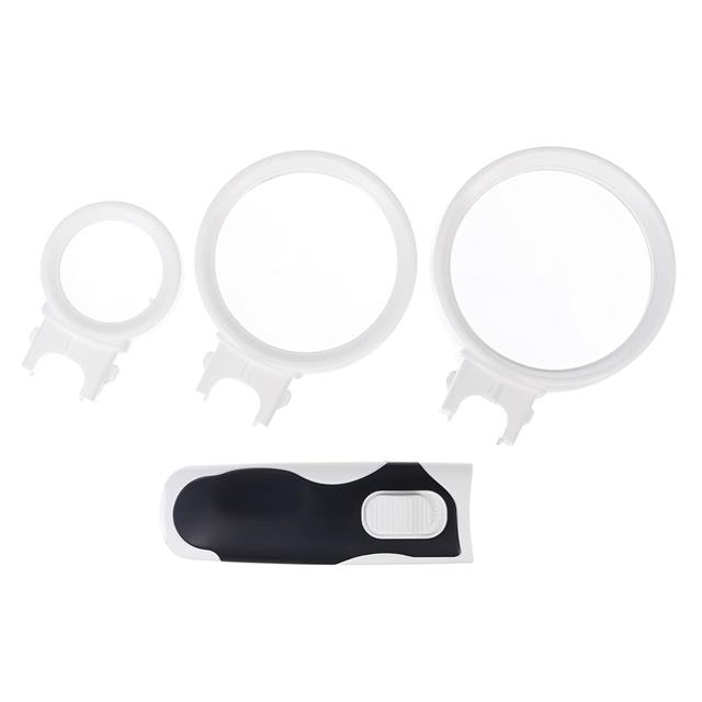 Powermaster PM-21477 2 Led’li 3-10-16x Ayarlanabilir Büyüteç