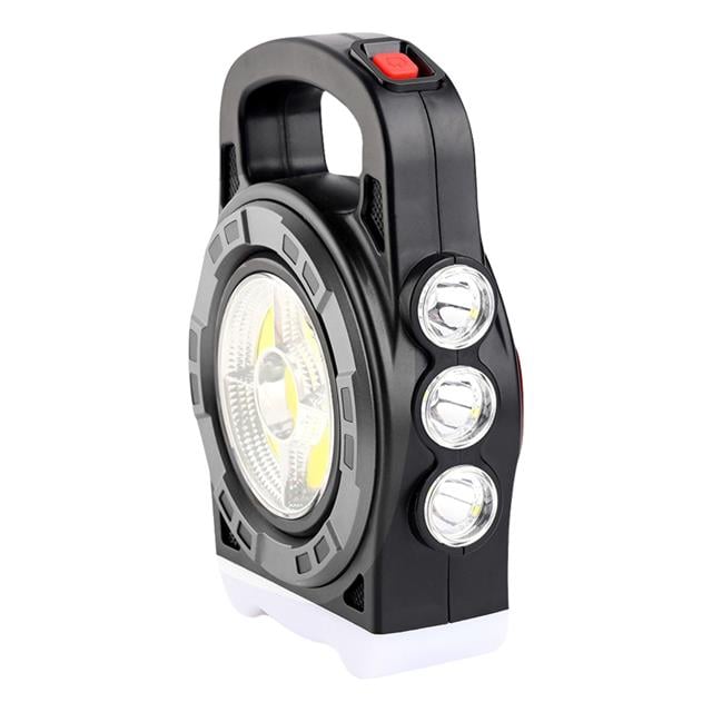 Powermaster HB-6678C Cob Ledli 20 Watt 3 Kademeli Şarjlı USB Çıkışlı Solar Lamba