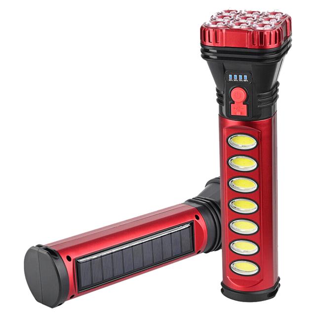 Powermaster HB-707-2 9+4 Ledli Solar + Şarjlı El Feneri