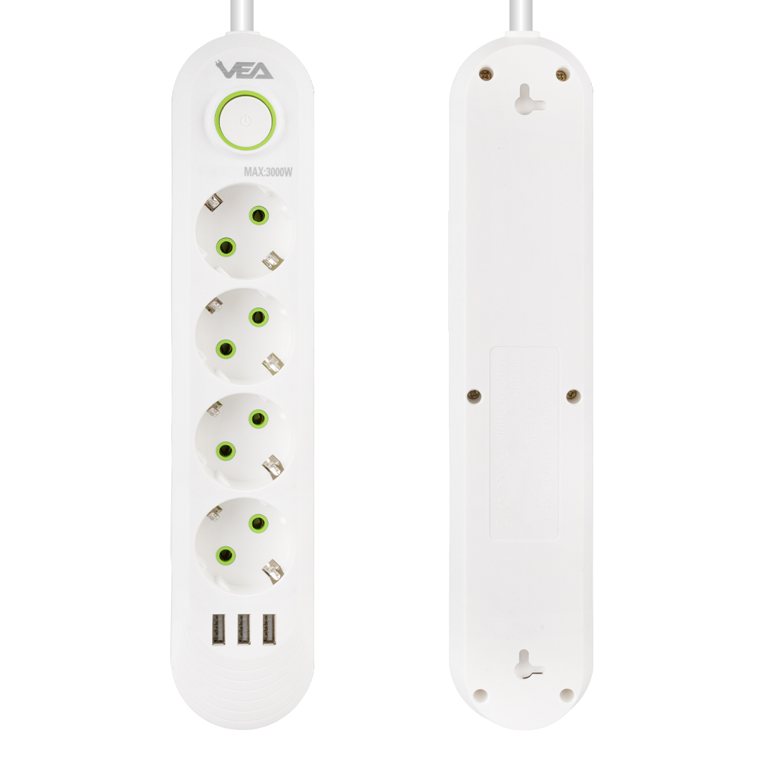 TC-21560%204’Lü%201.5%20Metre%20Kablolu%203%20USB’Li%20Beyaz%20Akım%20Korumalı%20Priz