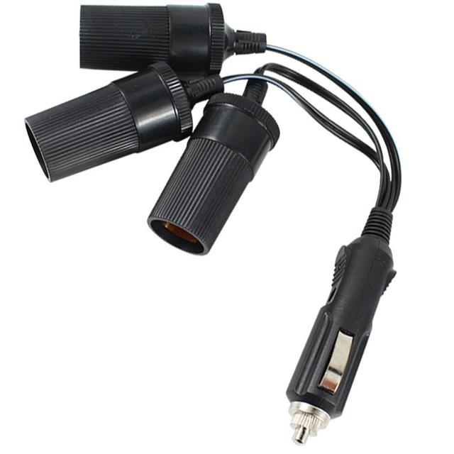 Powermaster PM-2163 3’lü Araç Çakmaklık Çoğaltıcı 12V/24V Esnek Oto Çoklu Priz
